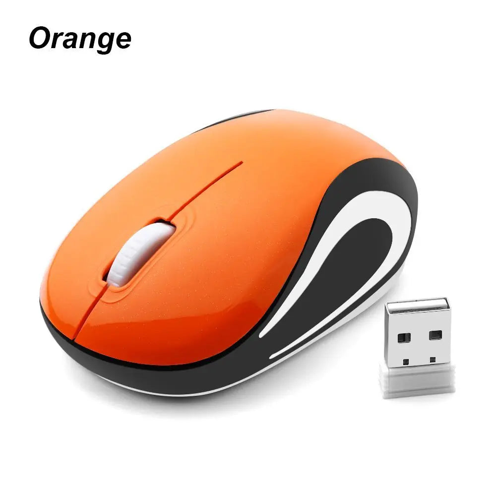 Cute Mini 2.4GHz Wireless Mouse USB Portable Optical Mause Computer Gaming Mice For PC Laptop Cordless Computer Peripherals