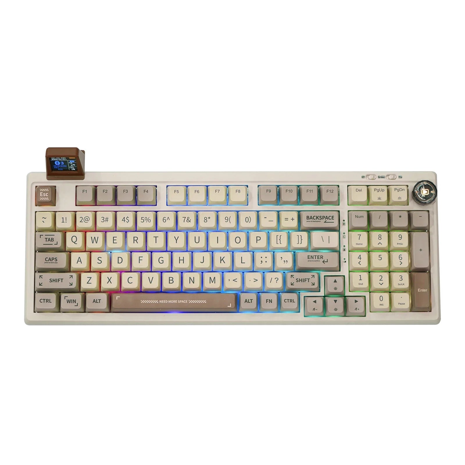 Premium mechanical keyboard and gaming mouse setup