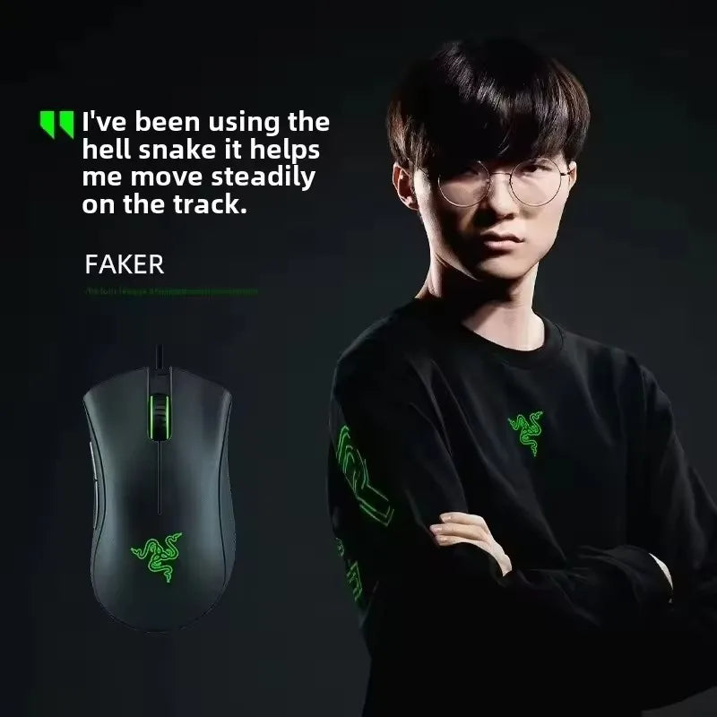 Razer Mouse Purgatory Viper Standard Edition 6400DPI Wired Gaming Mouse Brand Merchandise Birthday Graduation Gift
