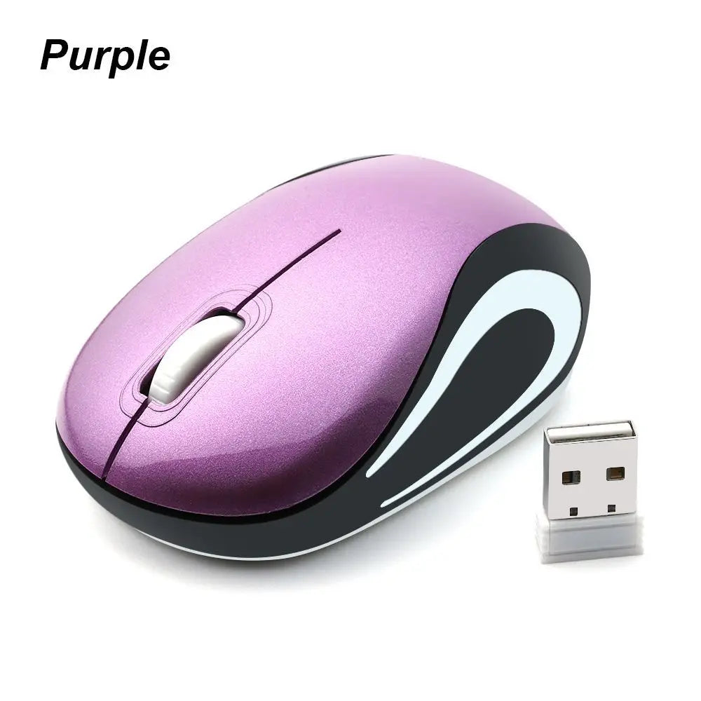 Cute Mini 2.4GHz Wireless Mouse USB Portable Optical Mause Computer Gaming Mice For PC Laptop Cordless Computer Peripherals