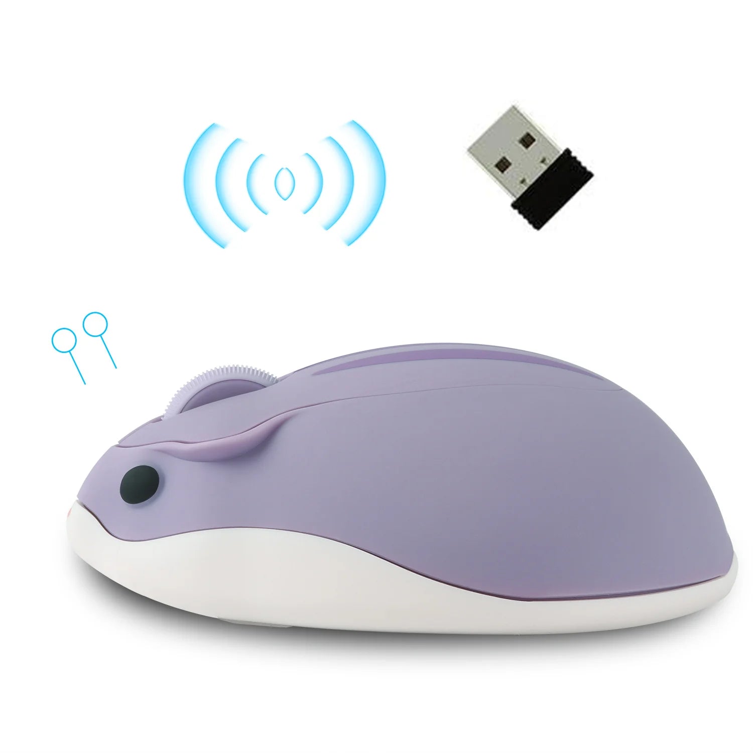 Bluetooth+2.4G Wireless Cute Mouse Hamster Cartoon USB Creative Mute Mause Ergonomic Mini 3D Optical Kid Gift Mice For PC Laptop