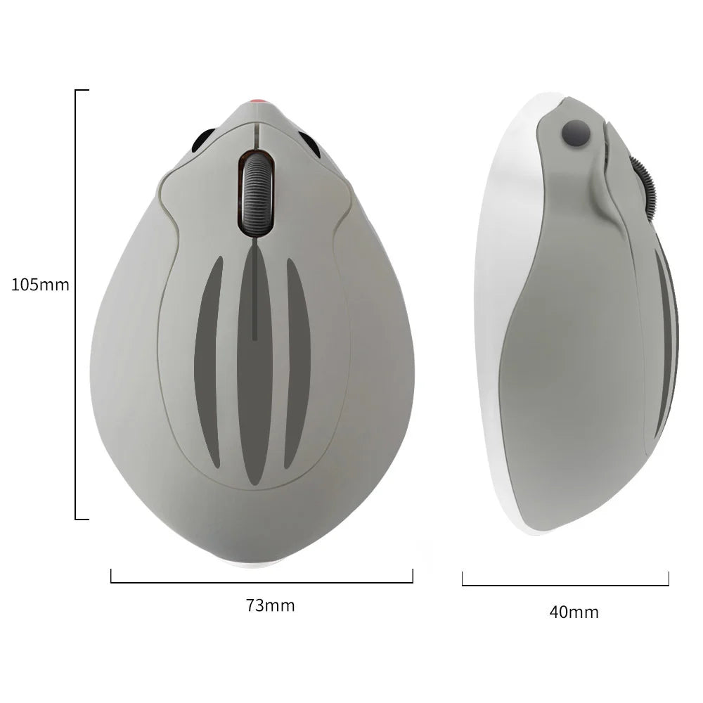 Bluetooth+2.4G Wireless Cute Mouse Hamster Cartoon USB Creative Mute Mause Ergonomic Mini 3D Optical Kid Gift Mice For PC Laptop