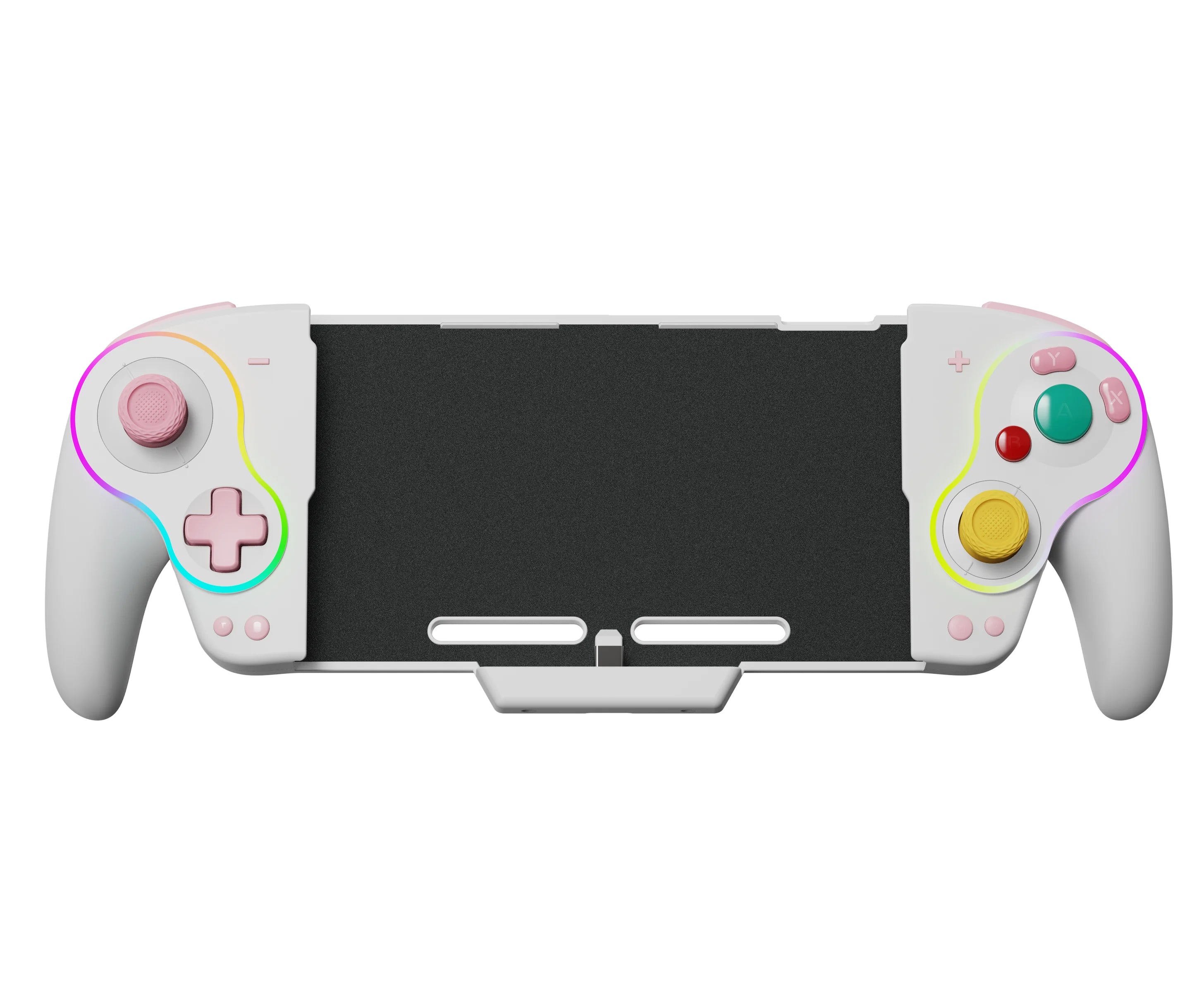 LinYuvo Retro Gamepad KS63 for Switch OLED with Dazzle Color,Programming ,Vibration Adjustment & Six-Axis Somatosensory