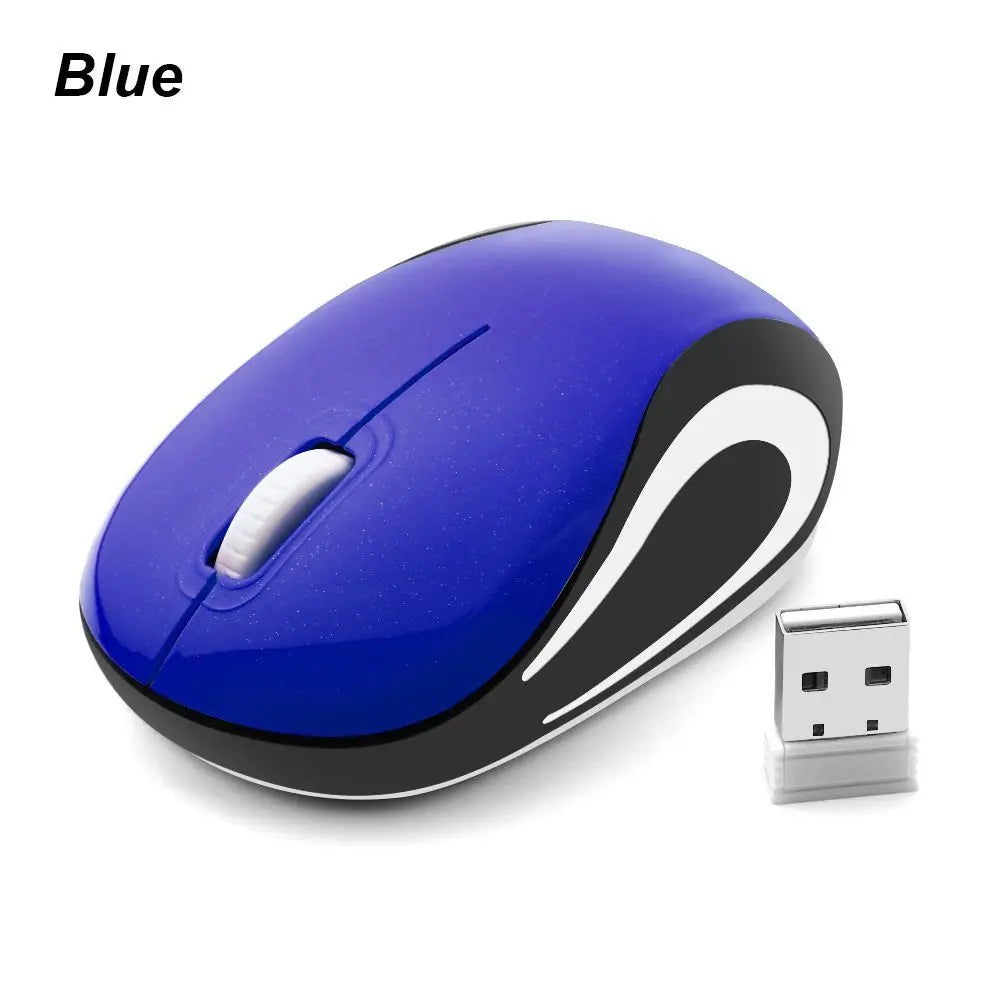 Cute Mini 2.4GHz Wireless Mouse USB Portable Optical Mause Computer Gaming Mice For PC Laptop Cordless Computer Peripherals