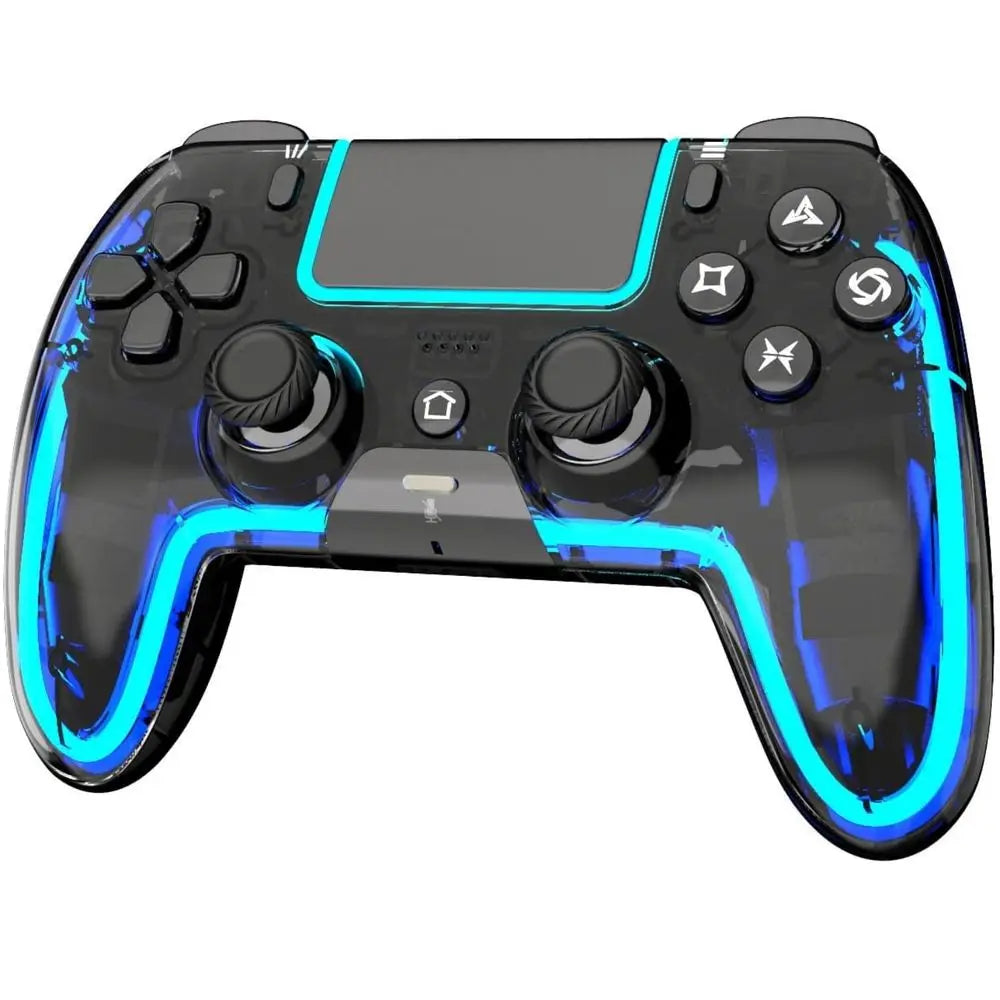 Wireless Controller for PS5, Pro/Slim, Steam Deck, PC with Hall Effect Stick, Dual Vibration, Macro/Turbo, 3.5mm Jack, 6-Axis, M