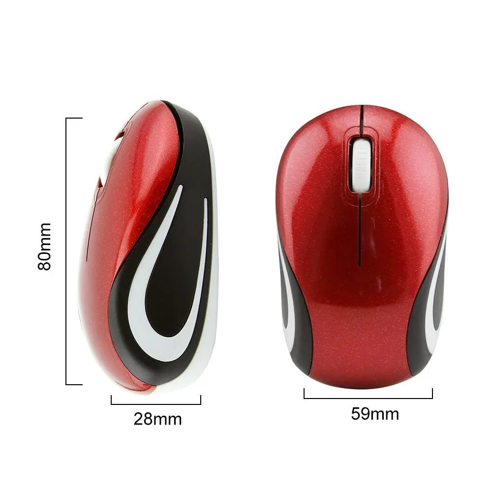 Cute Mini 2.4GHz Wireless Mouse USB Portable Optical Mause Computer Gaming Mice For PC Laptop Cordless Computer Peripherals