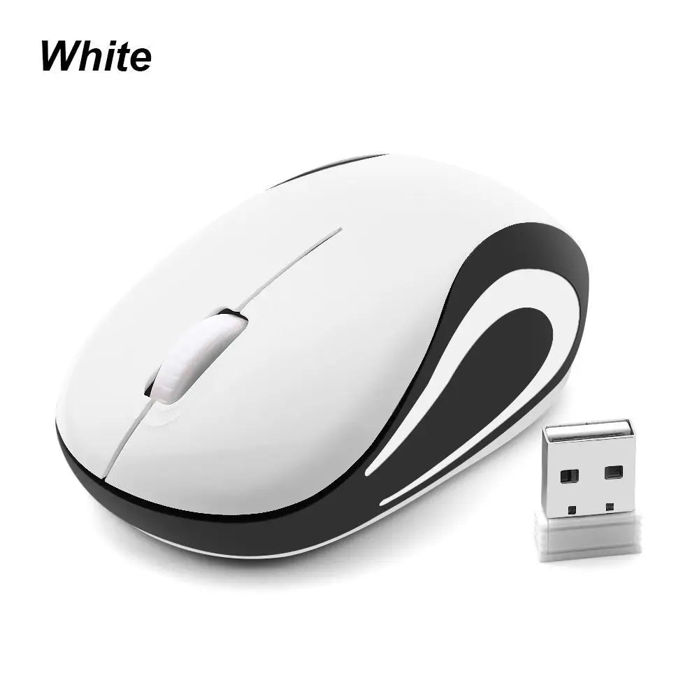 Cute Mini 2.4GHz Wireless Mouse USB Portable Optical Mause Computer Gaming Mice For PC Laptop Cordless Computer Peripherals