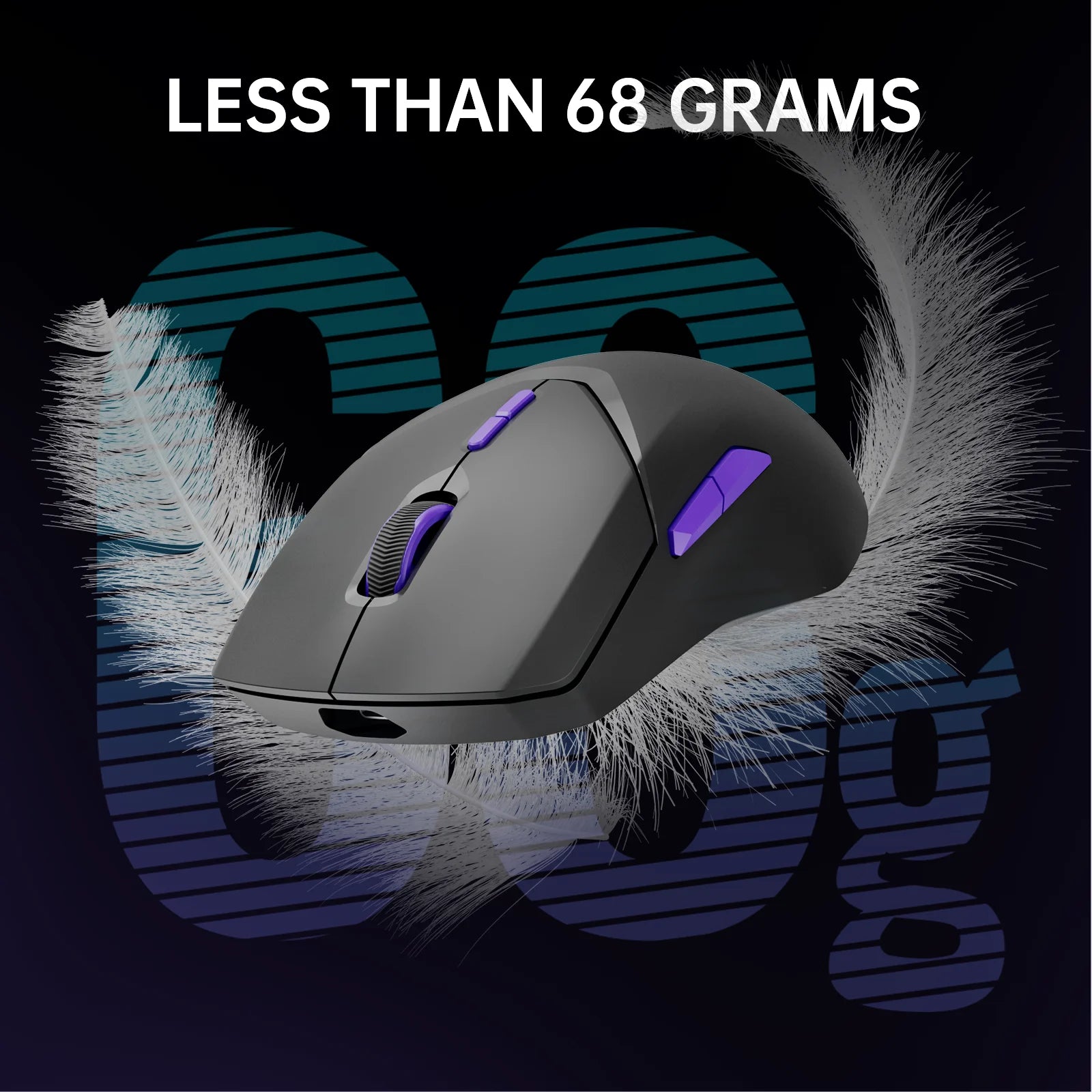 Rapoo VT9PRO 4K Wireless Gaming Mouse Superlight 26000DPI 4KHz Polling Rate 0.25ms Response Time 180H BatteryLife PAW3398