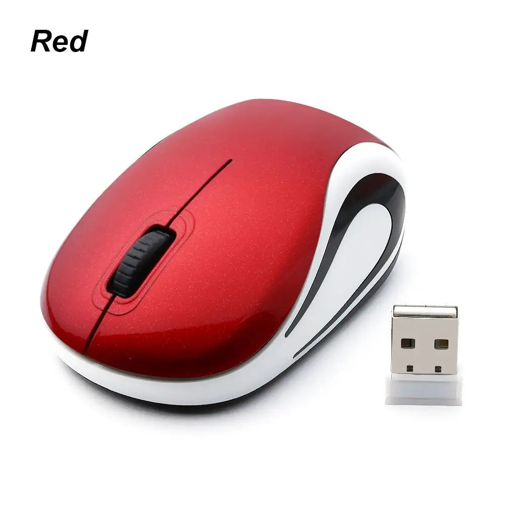 Cute Mini 2.4GHz Wireless Mouse USB Portable Optical Mause Computer Gaming Mice For PC Laptop Cordless Computer Peripherals