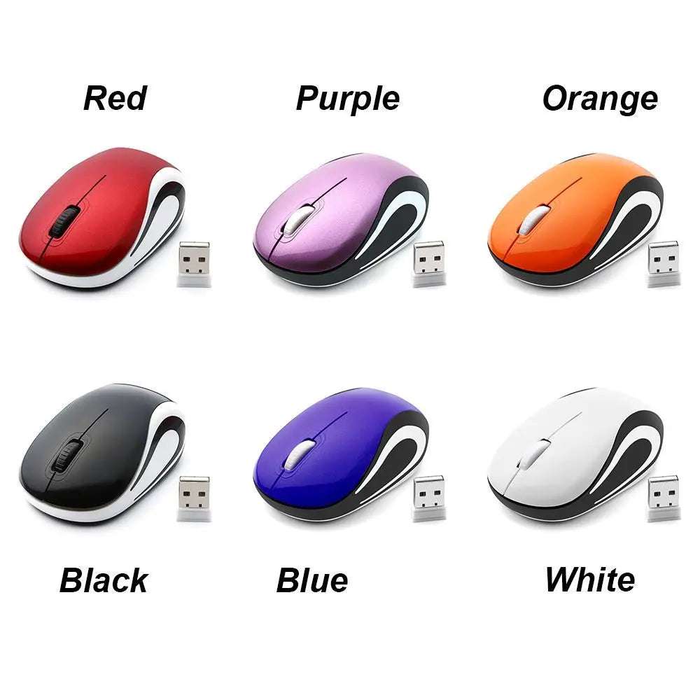 Cute Mini 2.4GHz Wireless Mouse USB Portable Optical Mause Computer Gaming Mice For PC Laptop Cordless Computer Peripherals