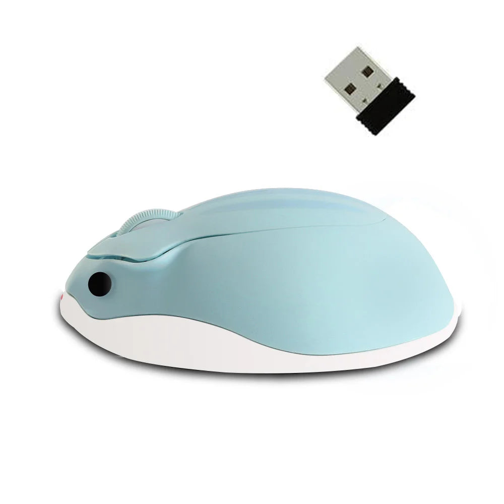 Bluetooth+2.4G Wireless Cute Mouse Hamster Cartoon USB Creative Mute Mause Ergonomic Mini 3D Optical Kid Gift Mice For PC Laptop