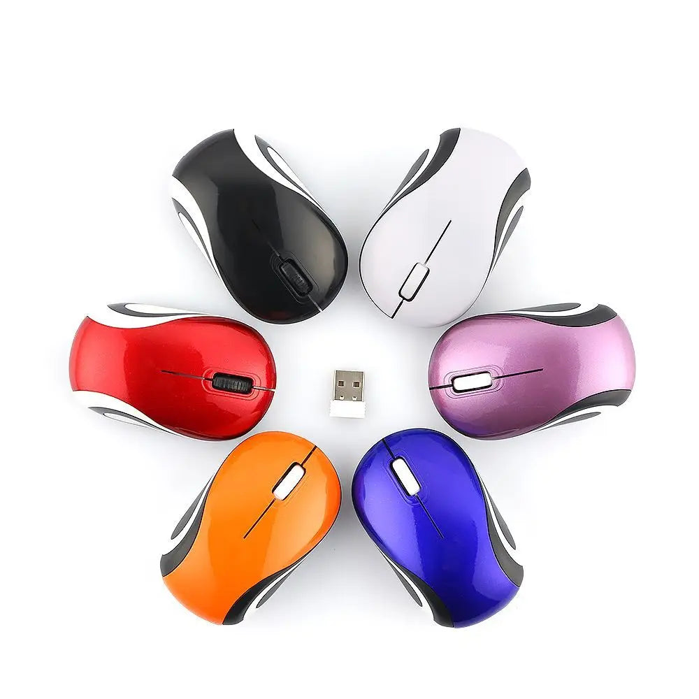 Cute Mini 2.4GHz Wireless Mouse USB Portable Optical Mause Computer Gaming Mice For PC Laptop Cordless Computer Peripherals